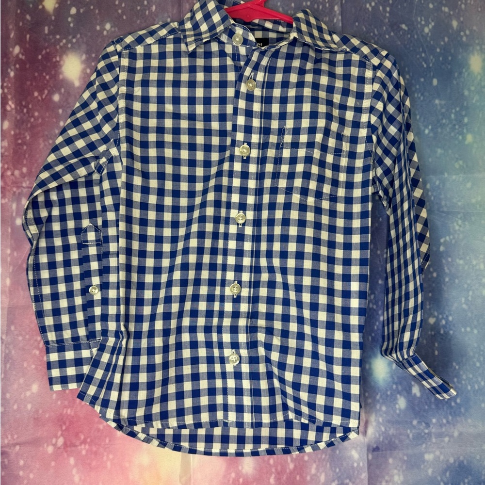 New lands end boys button down shirt